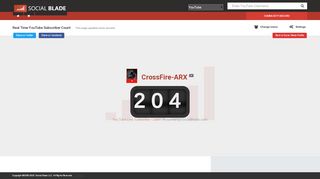
                            13. CrossFire-ARX's Real-Time Subscriber Count - Social Blade ...