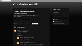
                            13. Crossfire Hackers BR: Contas Crossfire Abandonadas