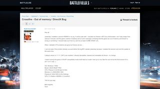 
                            13. Crossfire - Out of m - Forums - Battlelog / Battlefield 3