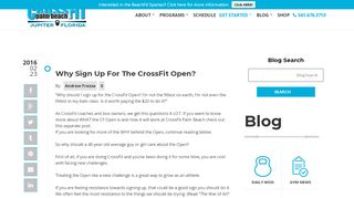 
                            13. CrossFit Palm Beach | Why Sign Up For The CrossFit Open?