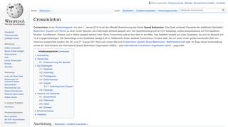
                            8. Crossminton – Wikipedia