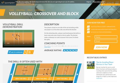 
                            10. Crossover And Block 8 Block Drills - Volleyball | Sportplan