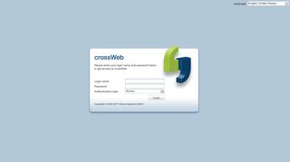 
                            6. crossWeb - across v6.3 10809_en - Login page - Interlinguae