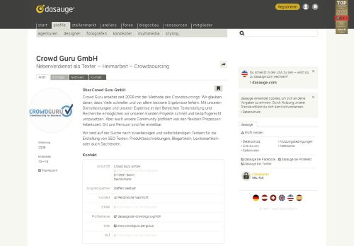 
                            9. Crowd Guru GmbH – dasauge®
