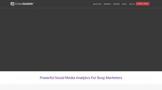 
                            12. Crowdbabble | Social Media Analytics Measurement Tools & Tracking ...