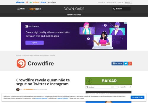
                            2. Crowdfire | Download | TechTudo