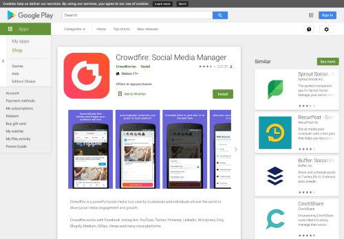 
                            3. Crowdfire: Your Smart Marketer – Apps no Google Play