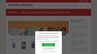 
                            12. Crowdfox … billiger als Amazon? Erfahrungsbericht und Preise › www ...