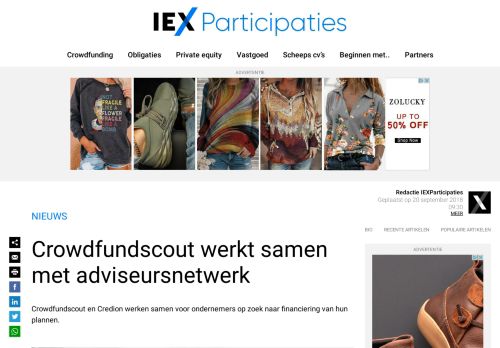 
                            12. Crowdfundscout werkt samen met adviseursnetwerk | Participaties.nl