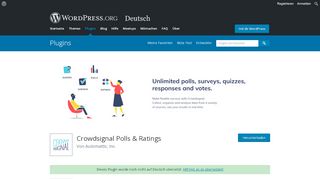 
                            8. Crowdsignal Polls & Ratings | WordPress.org