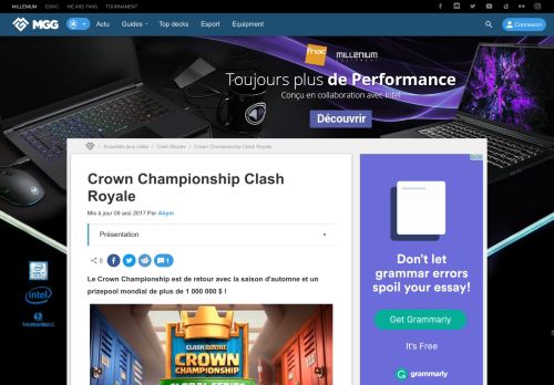 
                            12. Crown Championship Clash Royale - Millenium