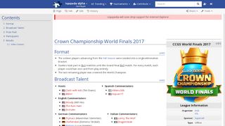 
                            7. Crown Championship World Finals 2017 - Liquipedia Clash Royale Wiki