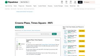 
                            7. Crowne Plaza, Times Square - WiFi - New York City Forum - TripAdvisor