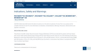 
                            12. CRT-D Systems - Indications, Safety and Warnings - Boston Scientific