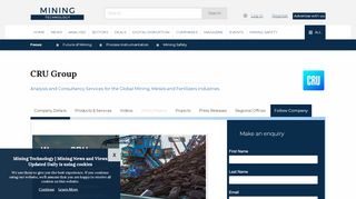 
                            7. CRU Group - Mining Technology | Mining News and Views Updated ...