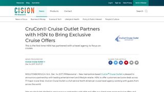 
                            9. CruCon® Cruise Outlet Partners with HSN to Bring Exclusive Cruise ...