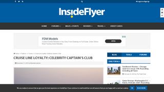 
                            12. Cruise Line Loyalty: Celebrity Captain's Club - InsideFlyer