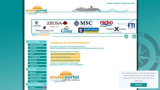 
                            2. Cruiseportal - die Kreuzfahrt Datenbank für Reiseportale