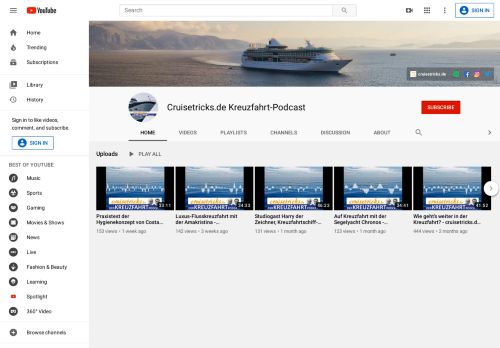 
                            9. Cruisetricks.de Kreuzfahrt-Podcast - YouTube