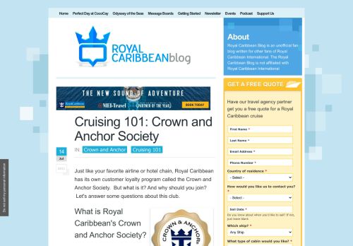 
                            8. Cruising 101: Crown and Anchor Society | Royal Caribbean Blog