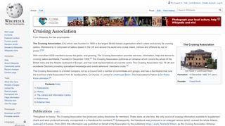 
                            6. Cruising Association - Wikipedia