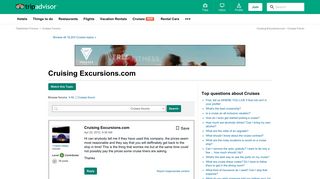 
                            5. Cruising Excursions.com - Cruises Forum - TripAdvisor