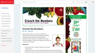 
                            10. Crunch the Numbers: Do More Math, Eat More Fruits and Vegetables ...