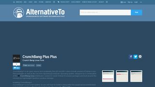 
                            4. CrunchBang Plus Plus Alternatives and Similar Software - AlternativeTo