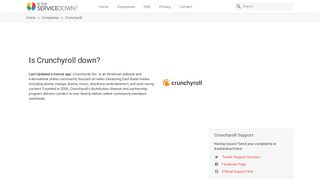 
                            9. Crunchyroll down or not working? Problems, status and outages - Is ...