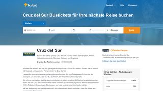 
                            5. Cruz del Sur - Bustickets finden und buchen | Busbud