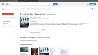 
                            9. Cryengine 3 Game Development: Beginner's Guide