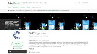 
                            5. Crypterium - ICO over - TokenMarket