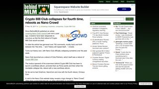 
                            5. Crypto 888 Club collapses for fourth time, reboots as Nano Crowd
