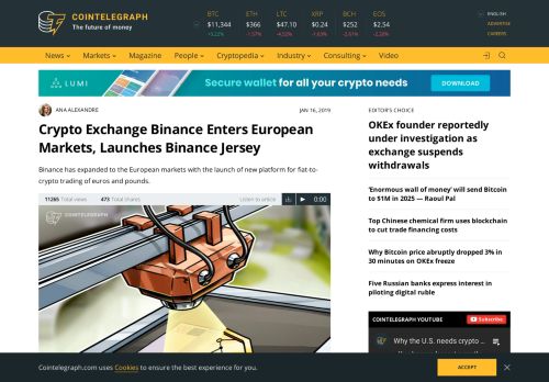 
                            9. Crypto Exchange Binance Enters European Markets, Launches ...