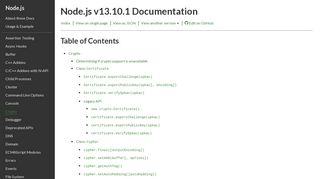 
                            9. Crypto | Node.js v11.10.0 Documentation