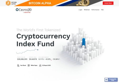 
                            2. CRYPTO20 - First Tokenized Cryptocurrency Index Fund
