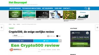 
                            2. Crypto500, de enige eerlijke review - Het Beursspel Magazine