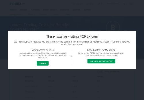 
                            11. Cryptocurrency Trading | FOREX.com