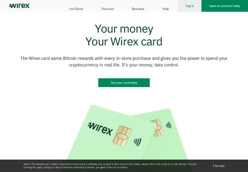 
                            9. Cryptocurrency Visa card | Wirex