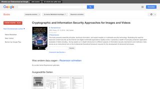 
                            9. Cryptographic and Information Security Approaches for Images and Videos
