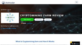 
                            4. CryptoMining Farm Review - BEWARE SCAM! - Cloud Mining Platform