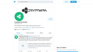 
                            12. Cryptopia Exchange (@Cryptopia_NZ) | Twitter