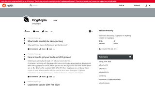 
                            5. Cryptopia - Reddit