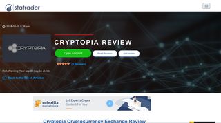 
                            8. Cryptopia Review - SCAM BEWARE - Exchange - App - Login