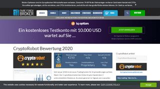 
                            4. CryptoRobot Bewertung 2018 | Krypto Trading Software Test