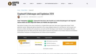 
                            1. Cryptosoft Erfahrungen | Die ERGEBNISSE des 250 € Tests 2019!