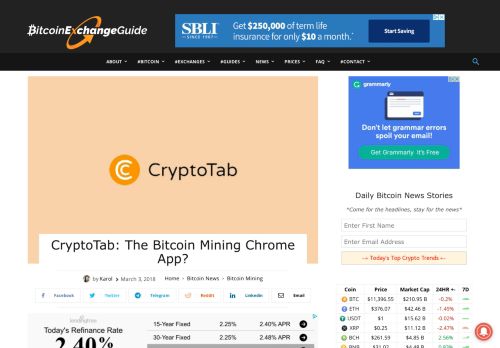 
                            6. CryptoTab Review: The GetCryptoTab.com Bitcoin Mining ...