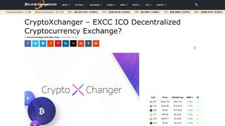 
                            7. CryptoXchanger Review - EXCC ICO Decentralized Cryptocurrency ...