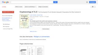 
                            13. Cryptozoology A To Z: The Encyclopedia Of Loch Monsters Sasquatch ...