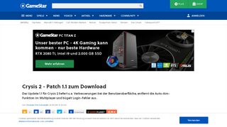 
                            10. Crysis 2 - Patch 1.1 zum Download - GameStar